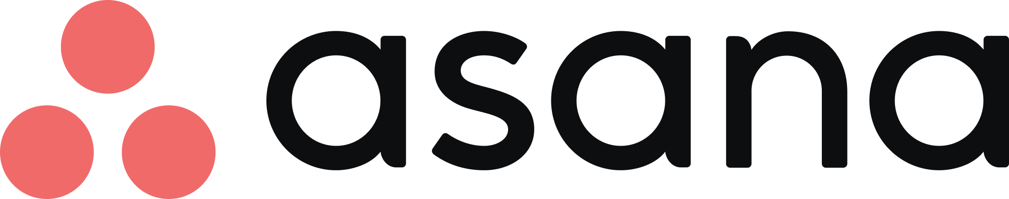 logo asana, solution de travail en équipe